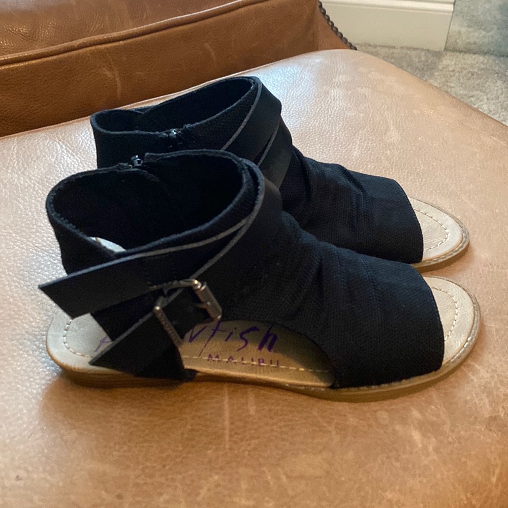 Blowfish black sandals size 7